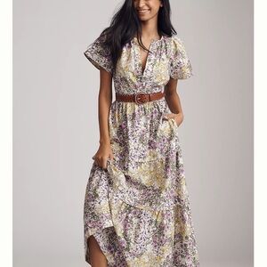 Anthropologie Floral Somerset Maxi Dress
